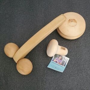 Three Piece Wooden Massage Tool Set